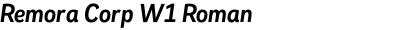 Remora Corp W1 Roman & Italic Pack